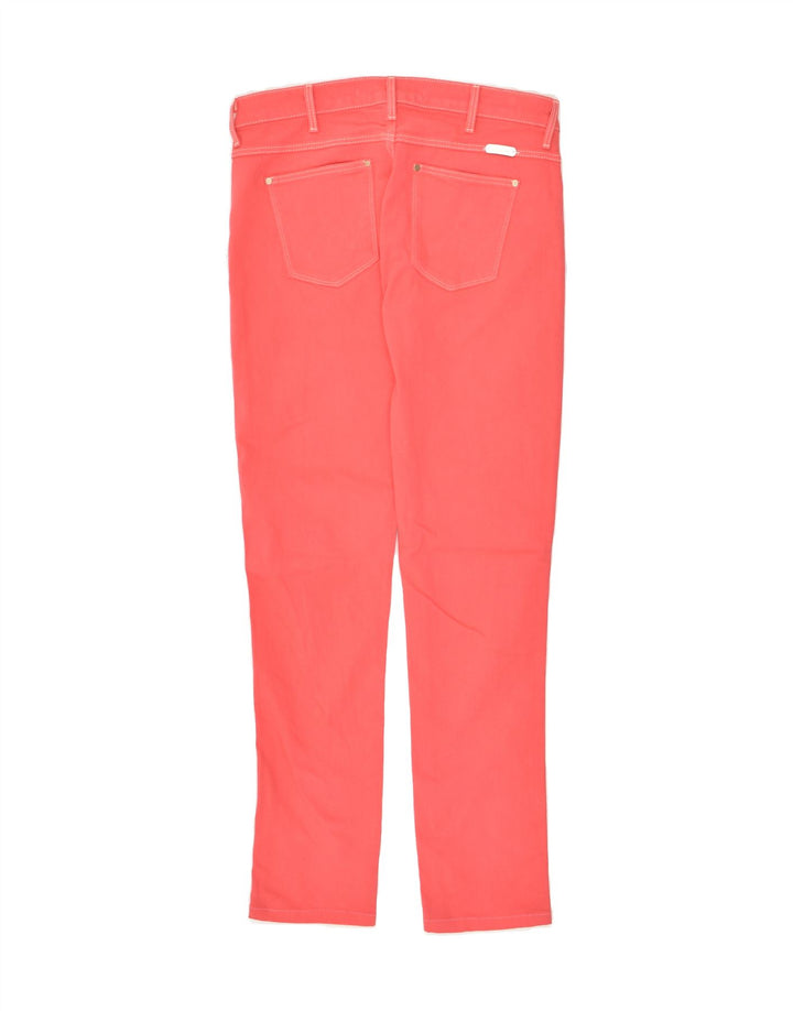 WRANGLER Womens Slim Casual Trousers W29 L29 Red Cotton | Vintage Wrangler | Thrift | Second-Hand Wrangler | Used Clothing | Messina Hembry 