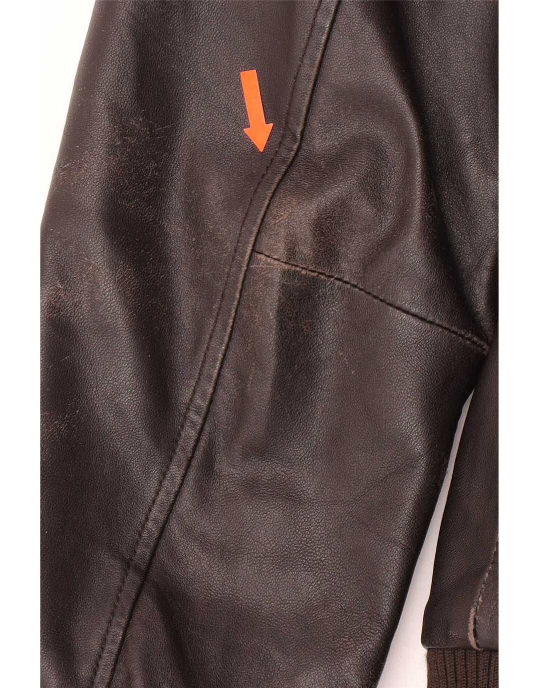 Geox Herre Bomber Læderjakke UK 38 Medium Brun