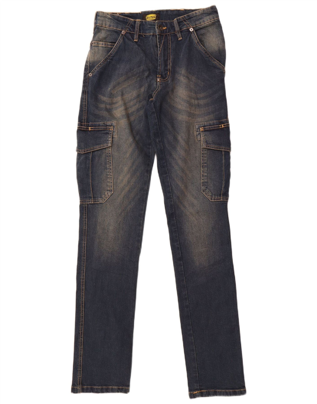 Diadora Dame Cargo Slim Jeans W28 L32 Marineblå Bomuld