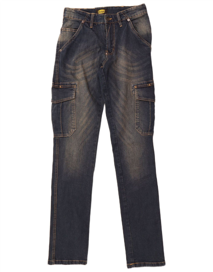 Diadora Dame Cargo Slim Jeans W28 L32 Marineblå Bomuld