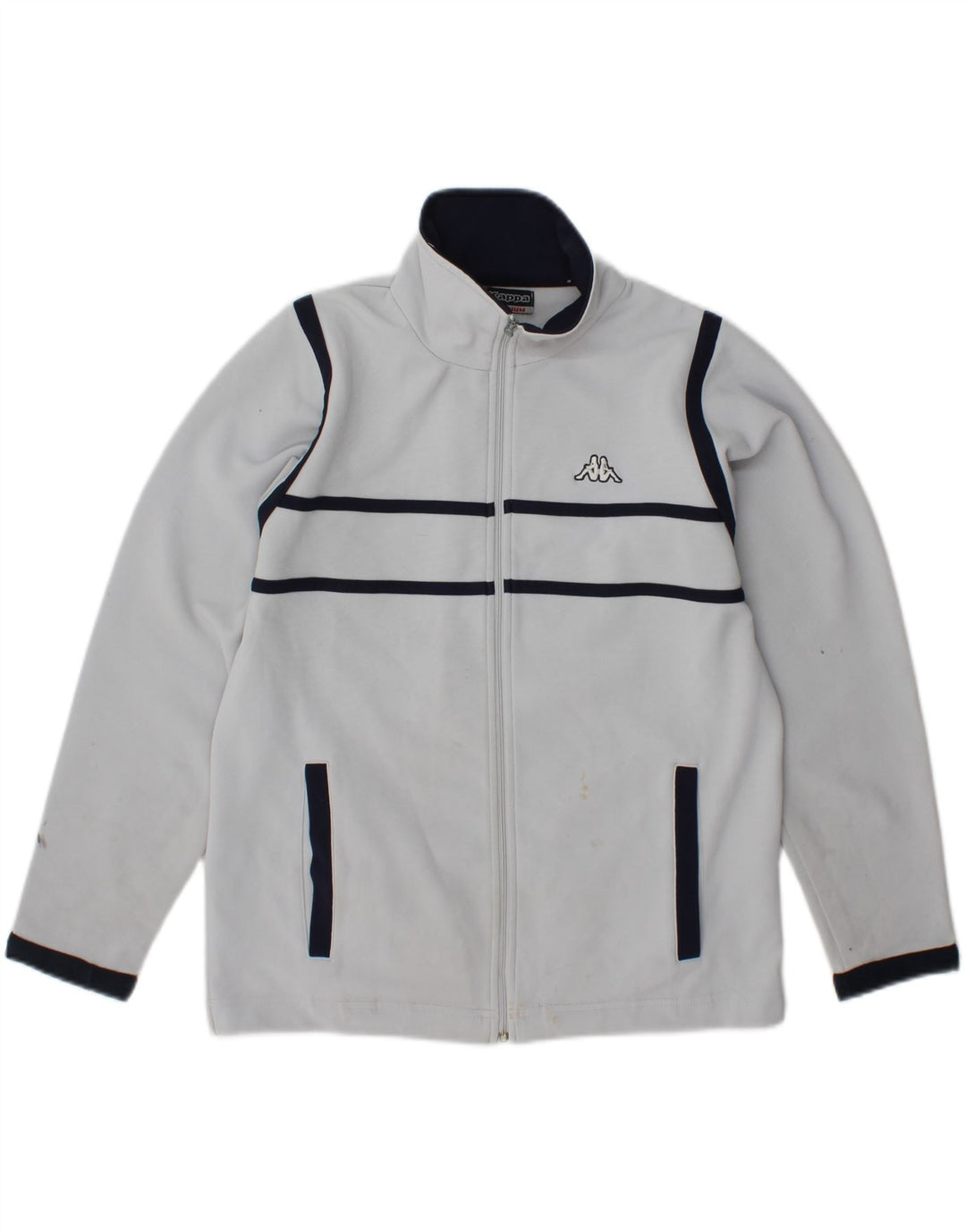 KAPPA træningsdragt topjakke til kvinder UK 14 Medium Grey Colourblock Polyester