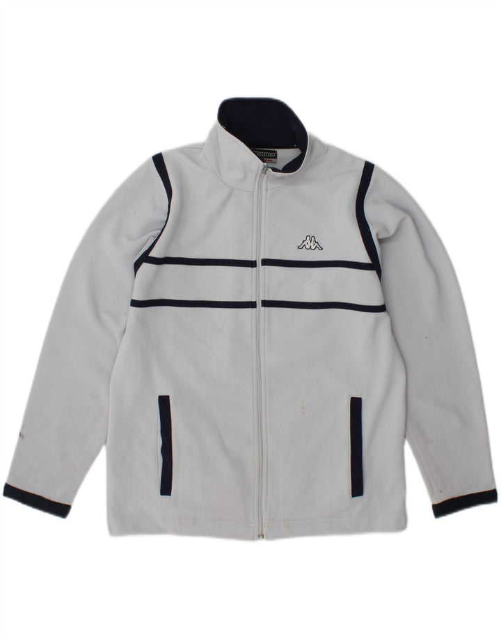 KAPPA træningsdragt topjakke til kvinder UK 14 Medium Grey Colourblock Polyester