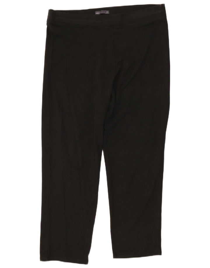 Marks & Spencer Dame Leggings UK 20 2XL Sort Bomuld