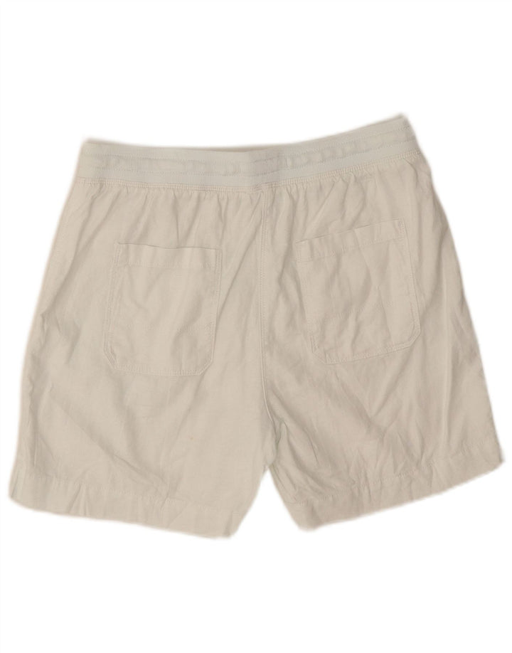 MARKS & SPENCER Chino-shorts til kvinder UK 10 Small W28 White Colourblock