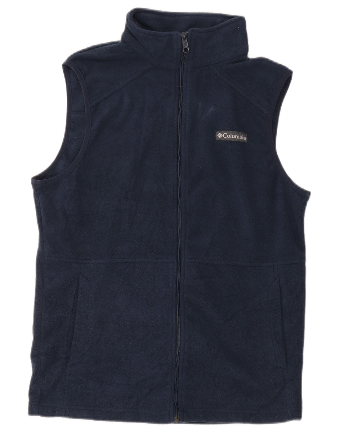 Columbia Herre Fleece Gilet UK 36 Small Navy Blue Polyester