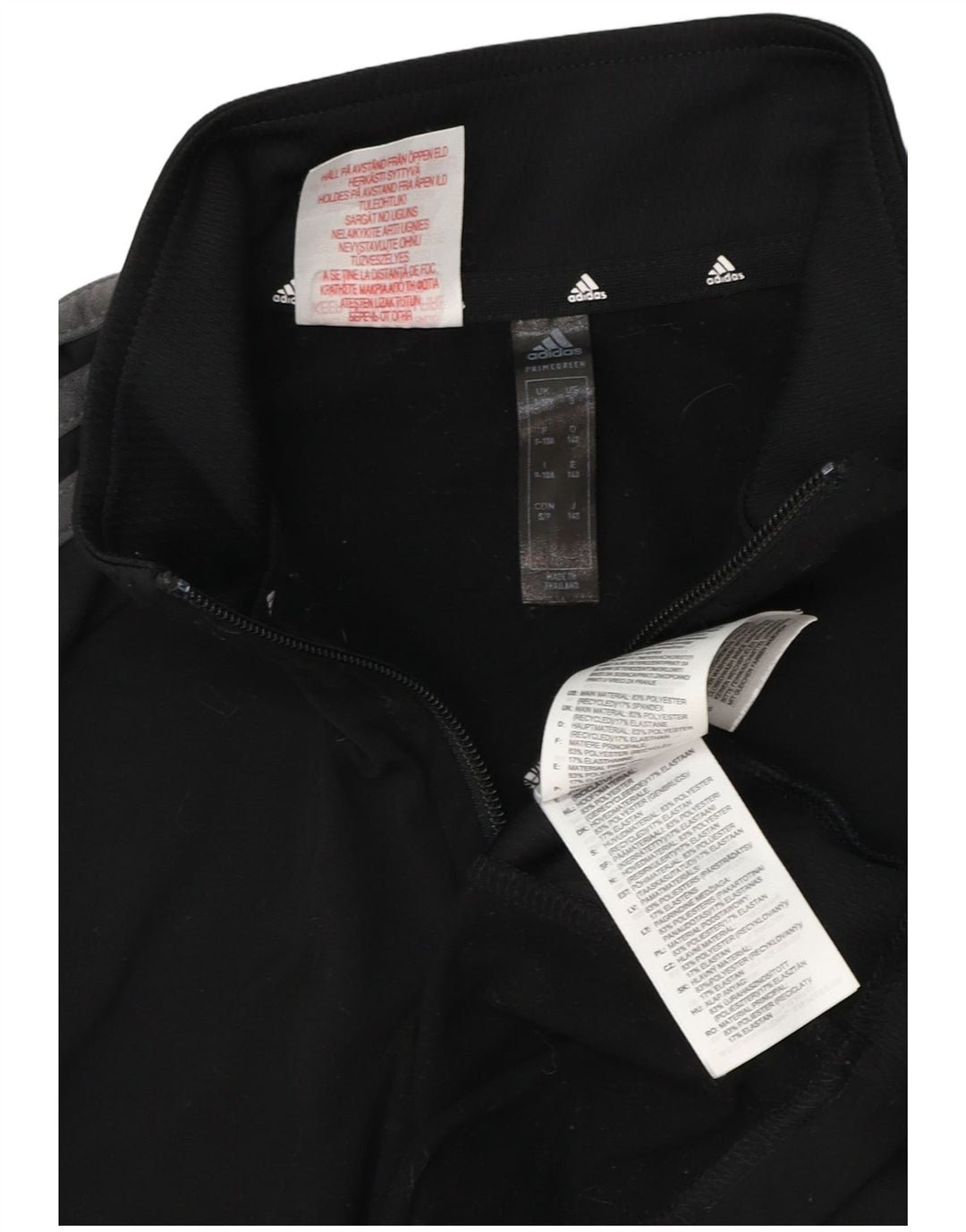 Adidas Boys Aeroready Pullover med lynlås-hals træningsdragt Top 9-10 år Sort