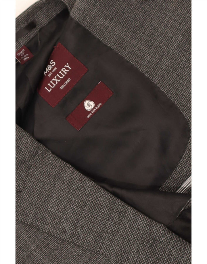 Marks & Spencer Herre 2-knaps blazerjakke UK 44 XL Grå