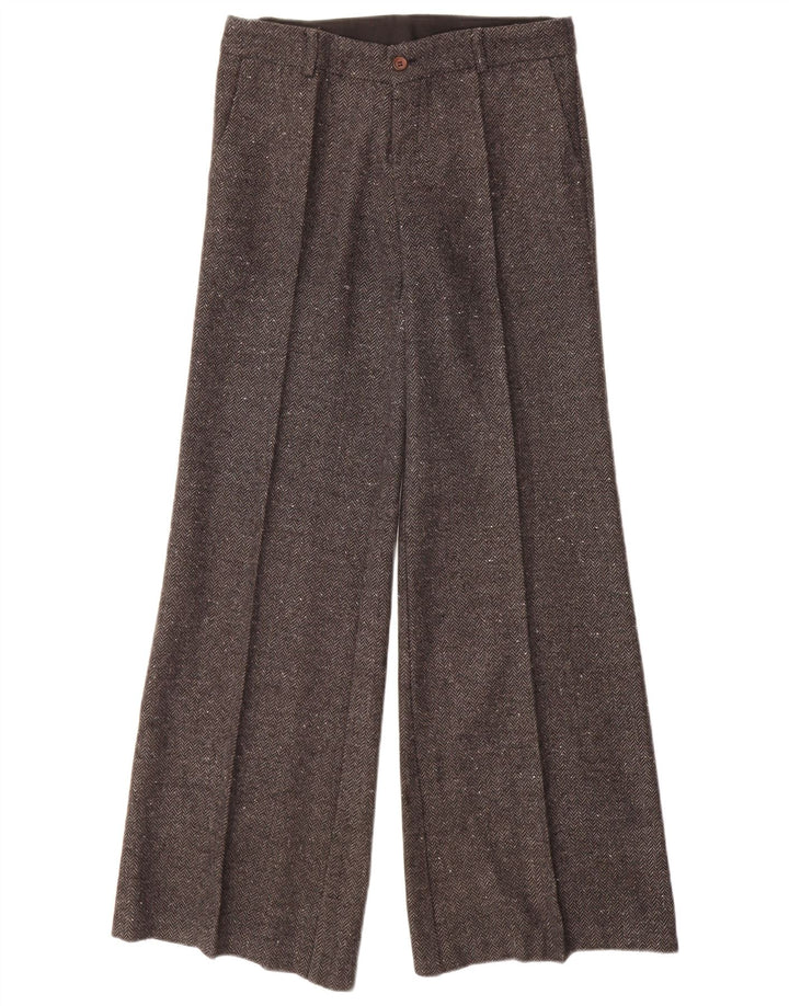 VINTAGE Casual Bukser til kvinder IT 40 Small W28 L32 Grå sildeben