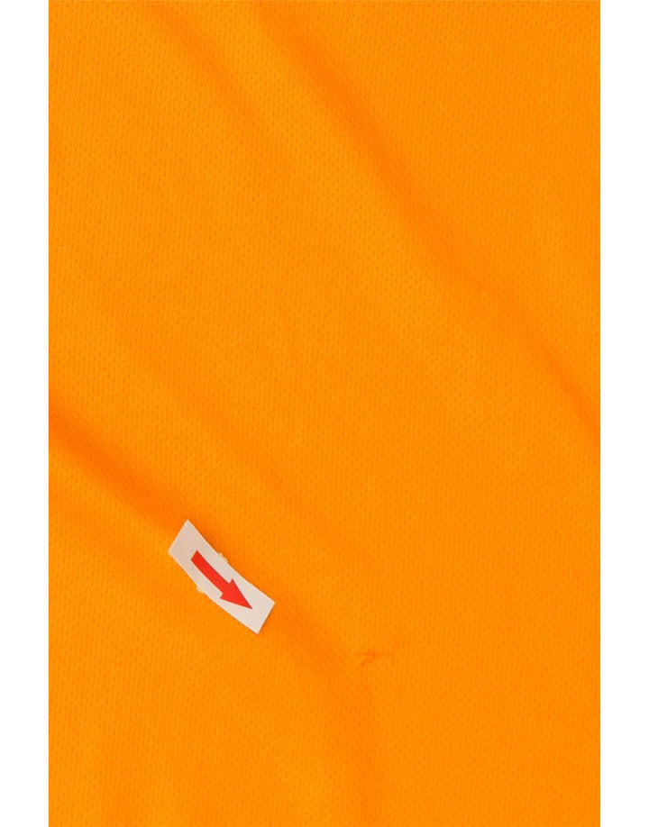 Adidas Herre T-Shirt Top Medium Orange Colourblock