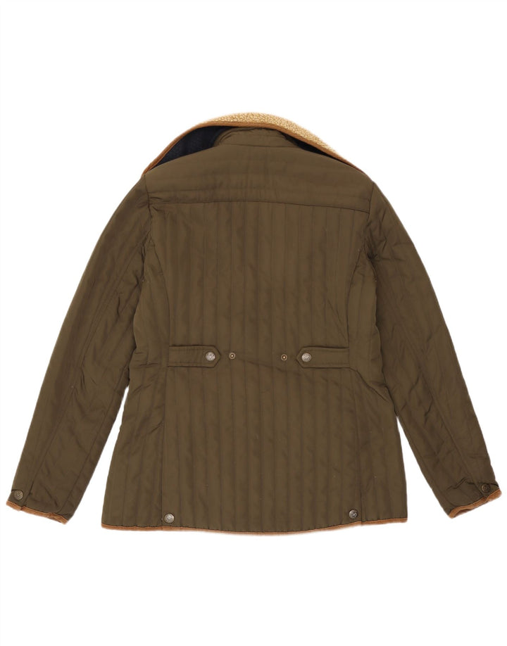 Crew Clothing Dame Polstret Jakke UK 12 Medium Khaki Polyester