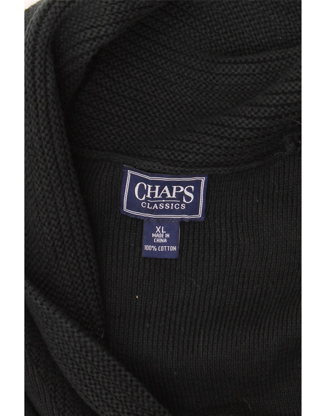 CHAPS Cardigantrøje til kvinder UK 18 XL Sort Bomuld