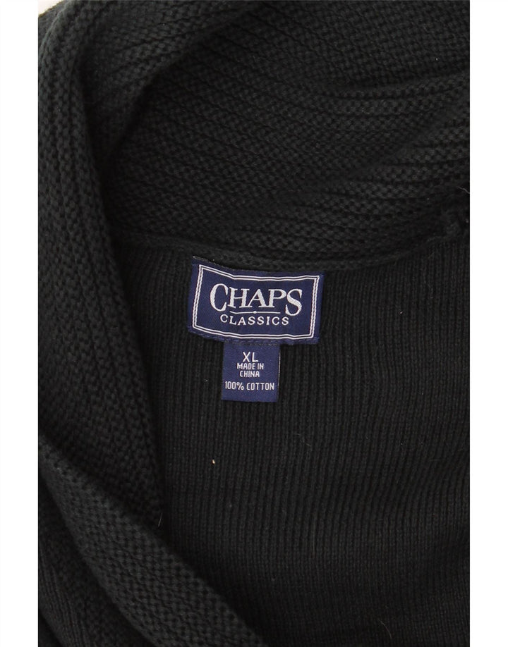 CHAPS Cardigantrøje til kvinder UK 18 XL Sort Bomuld
