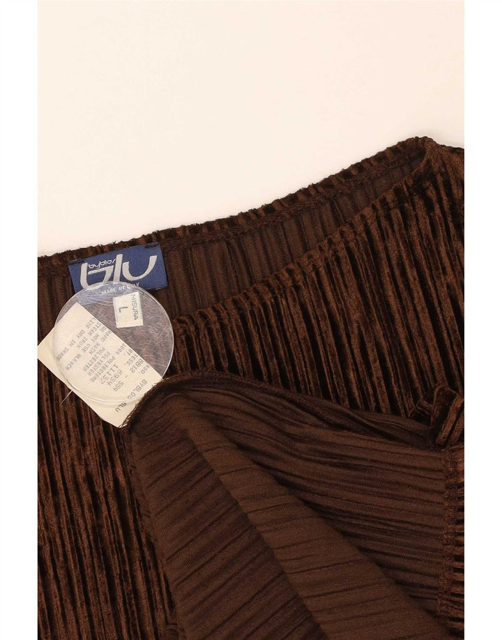 Byblos Dame Oversized Top Langærmet UK 16 Stor Brun Polyester