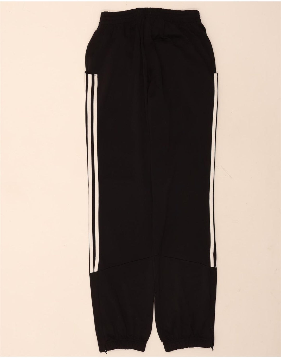 Adidas Drenge Træningsdragt Bukser Joggers 15-16 År Sort Polyester