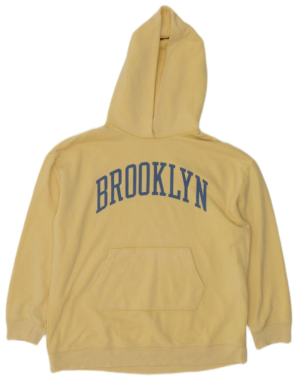 Gap Boys Brooklyn grafisk hættetrøjetrøje 14-15 år 2XL gul bomuld