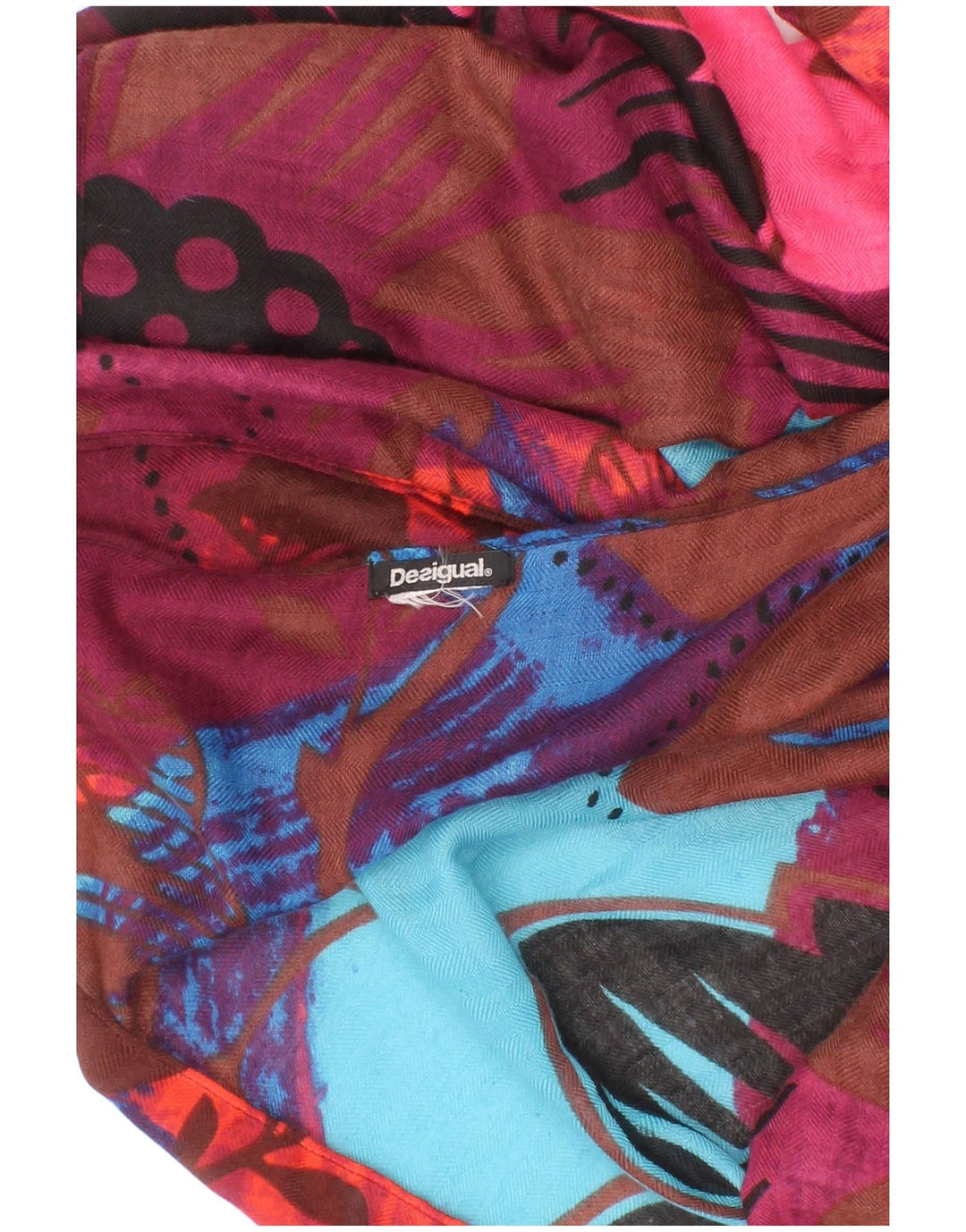 Desigual Kvinders Grafisk rektangel tørklæde One Size Multifarvet Bohemian