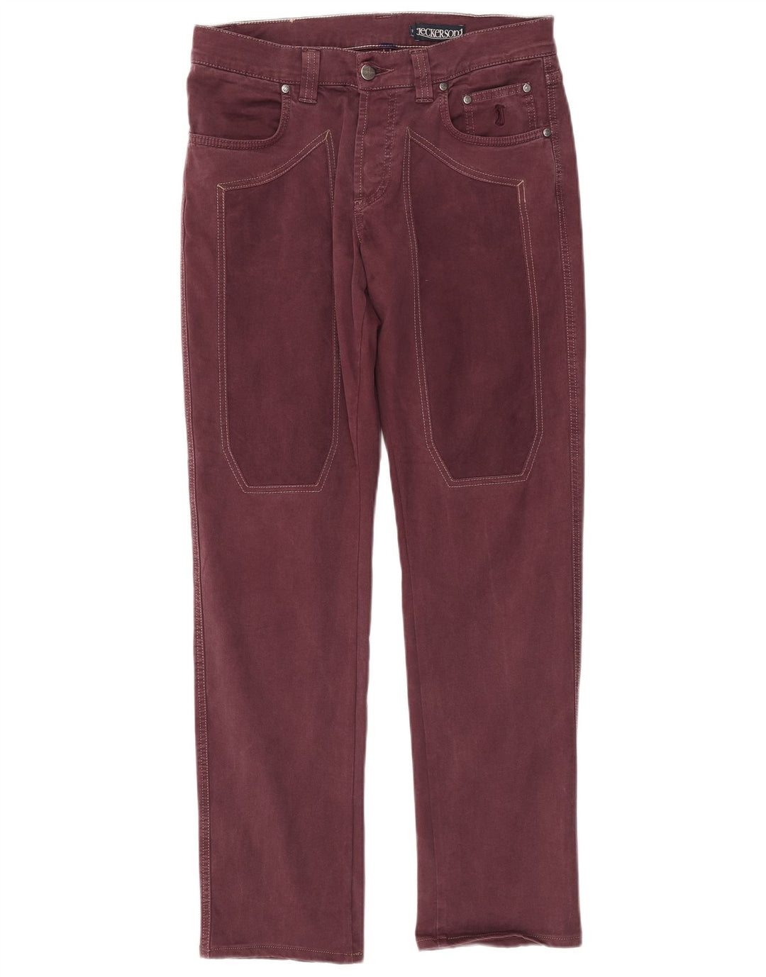 Jeckerson Straight Jeans til mænd W32 L31 rødbrun bomuld