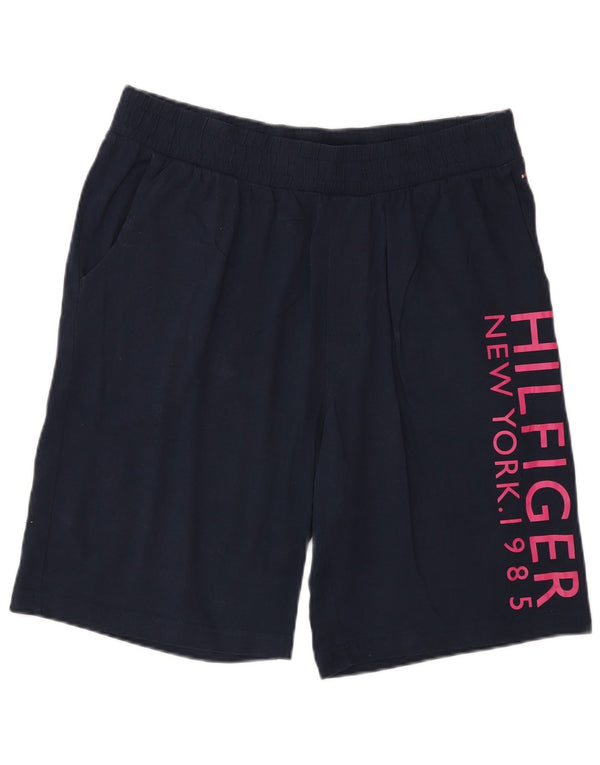 Tommy Hilfiger Herre grafiske sportsshorts Store marineblå bomuld