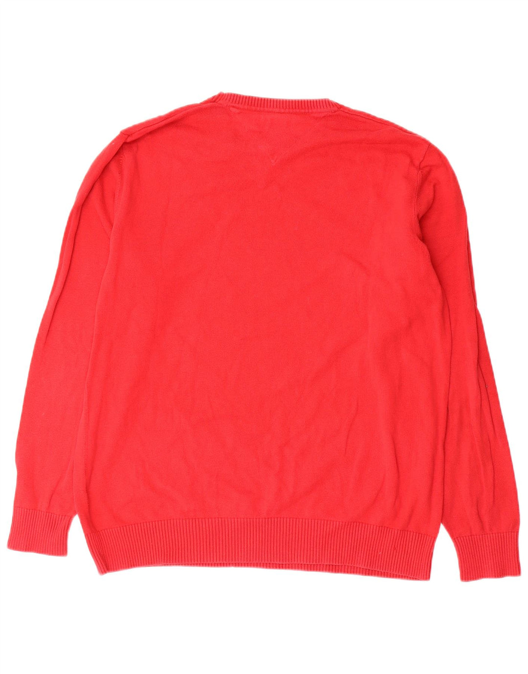 Tommy Hilfiger Herre V-hals sweater Medium Rød Bomuld
