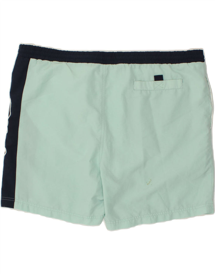 FILA Mens Graphic Sport Shorts Medium  Blue Colourblock Vintage Fila and Second-Hand Fila from Messina Hembry 