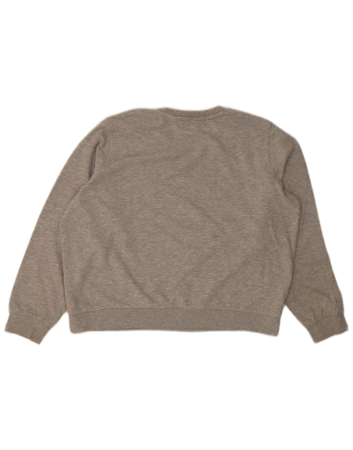 Marks & Spencer Dame Oversized Sweatshirt Jumper UK 18 XL Grå Flecked