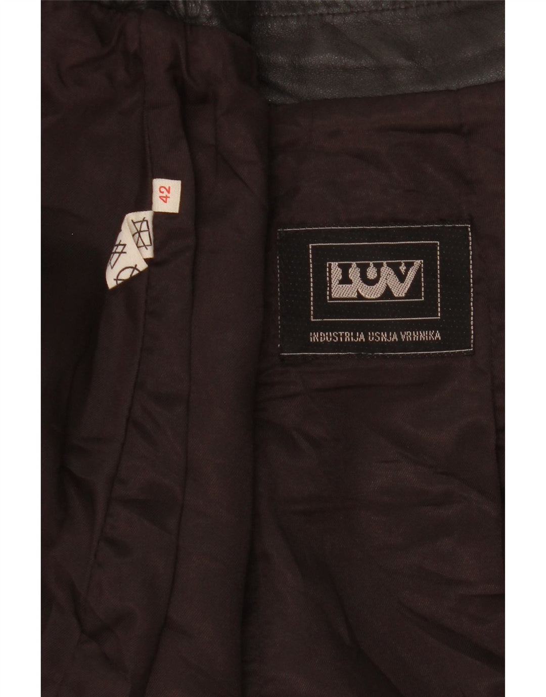 Vintage lædernederdel til kvinder IT 42 Medium W27 Sort