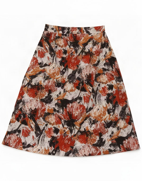 Vintage Womens A-Line Skirt Medium W30 Multicoloured Floral