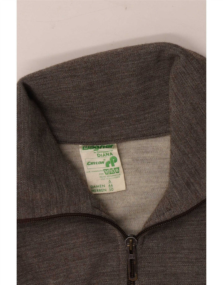 Vintage dame unisex træningsdragt Topjakke IT 44 Medium Grey Colourblock