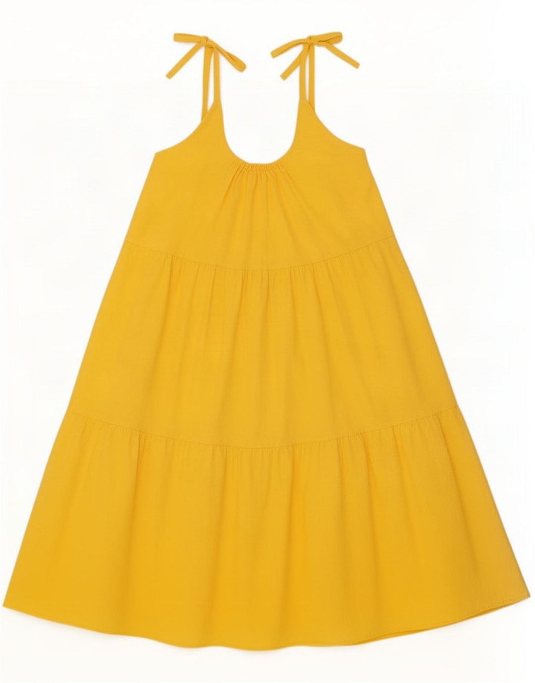 Vintage solkjole til kvinder UK 12 Medium Yellow