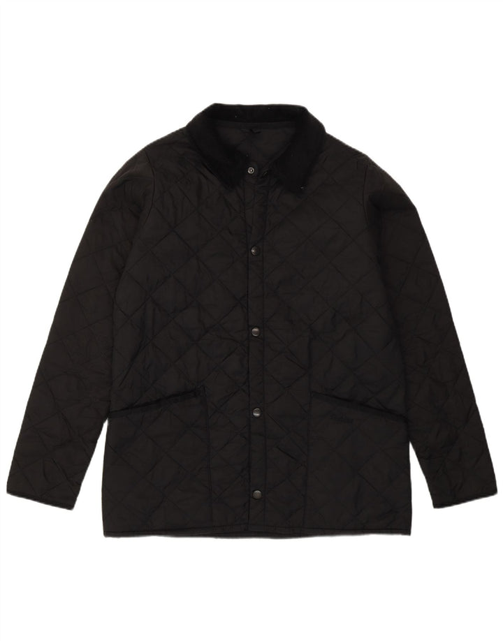 Barbour Boys Quiltet Quiltet Jakke 12-13 År XL Sort Polyester