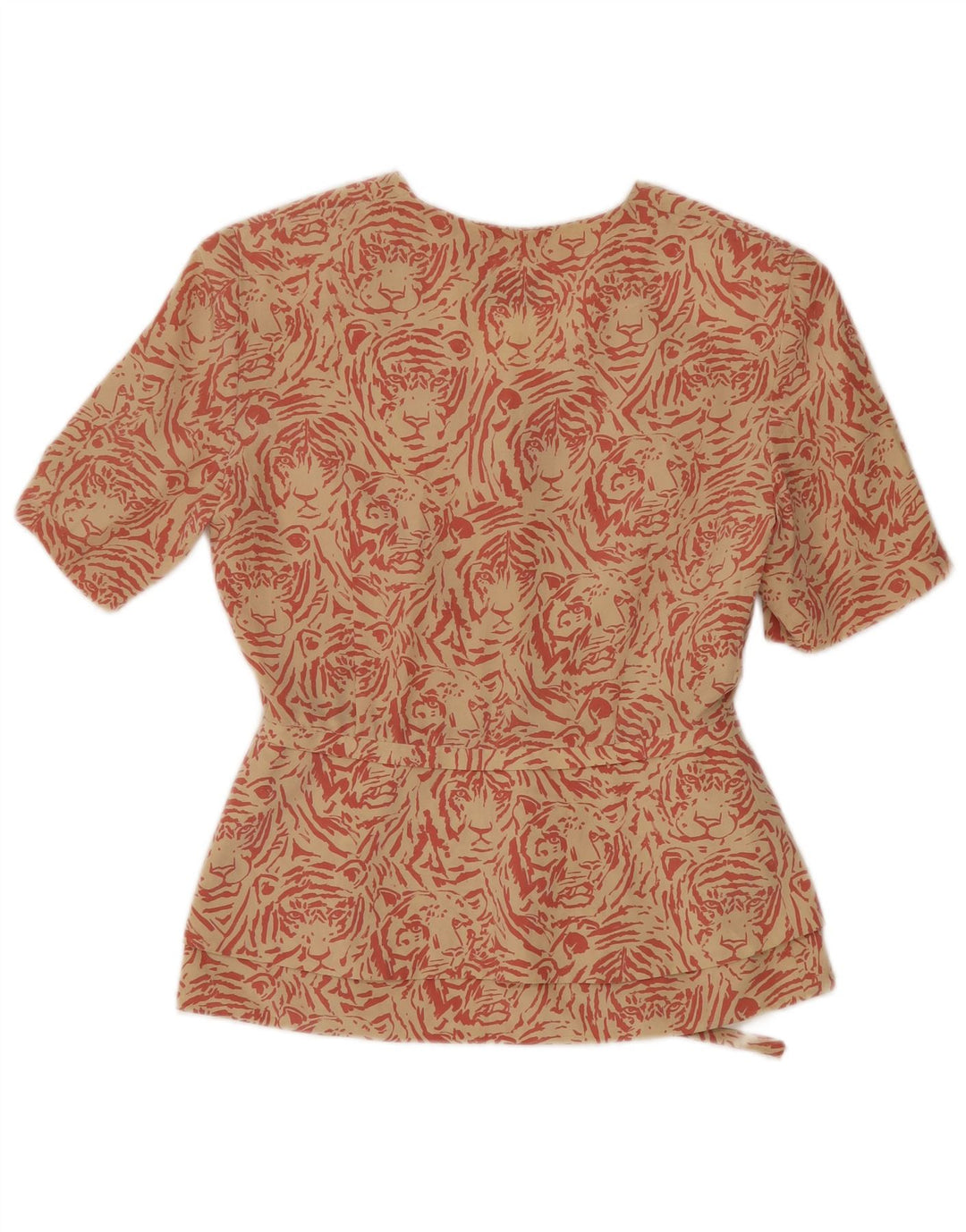 MARCO TESTA Dame 3-knaps blazerjakke IT 42 Medium Beige Animal Print