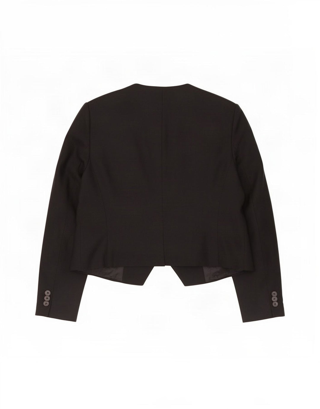 Zara Dame 1 Knap Blazer Jacket UK 18 XL Sort Viscose