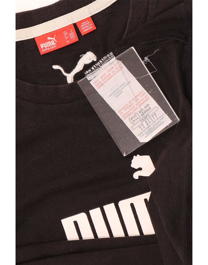 Puma Herre grafisk T-shirt Top Stor brun bomuld