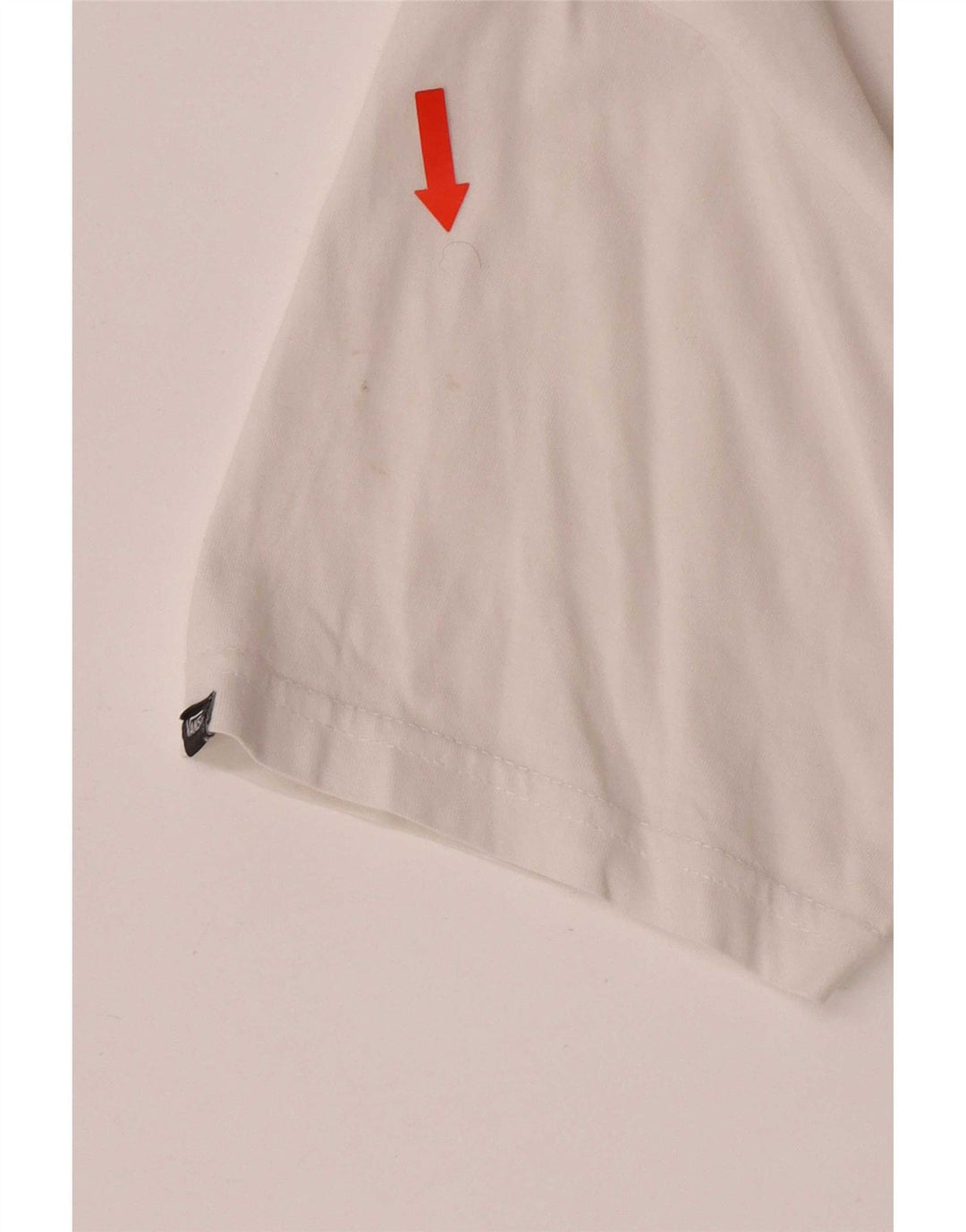 Vans Herre Classic Fit Grafisk T-Shirt Top Lille Hvid Bomuld
