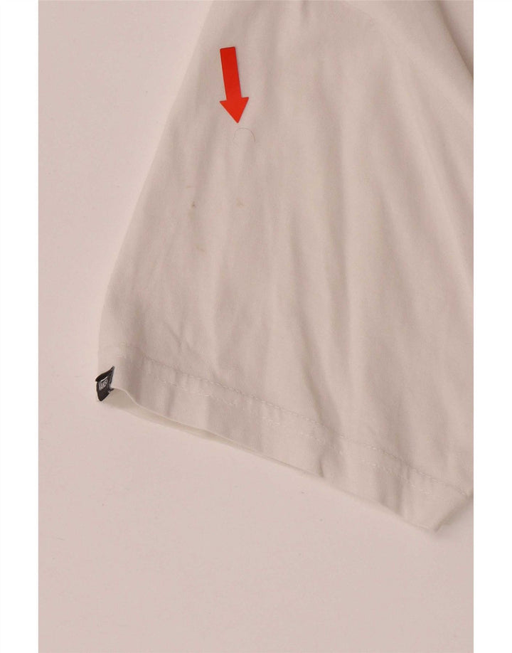 Vans Herre Classic Fit Grafisk T-Shirt Top Lille Hvid Bomuld