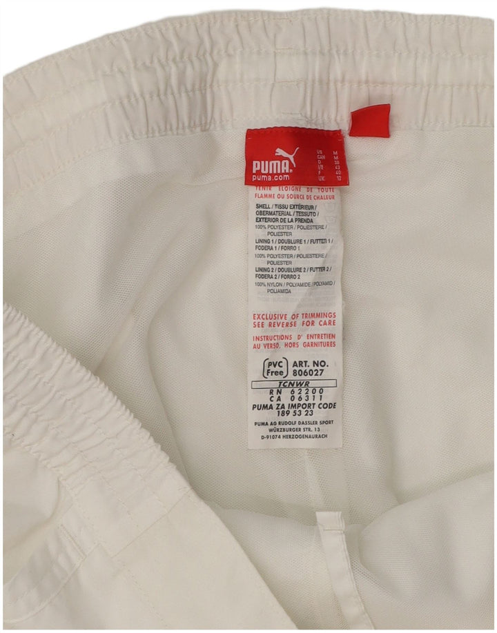 PUMA træningsdragt bukser til kvinder UK 12 Medium White Polyester