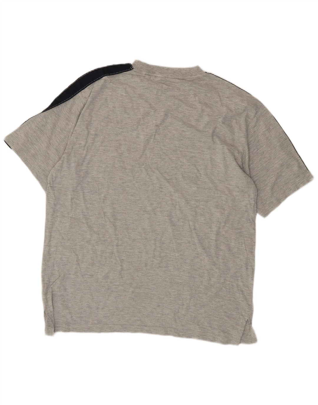 ASICS Mens T-Shirt Top XL Grey Colourblock Cotton