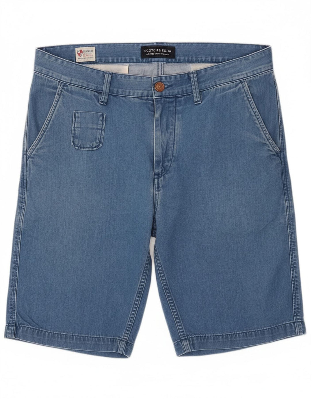 Scotch & Soda Denim Shorts til mænd W32 Medium Blue Bomuld