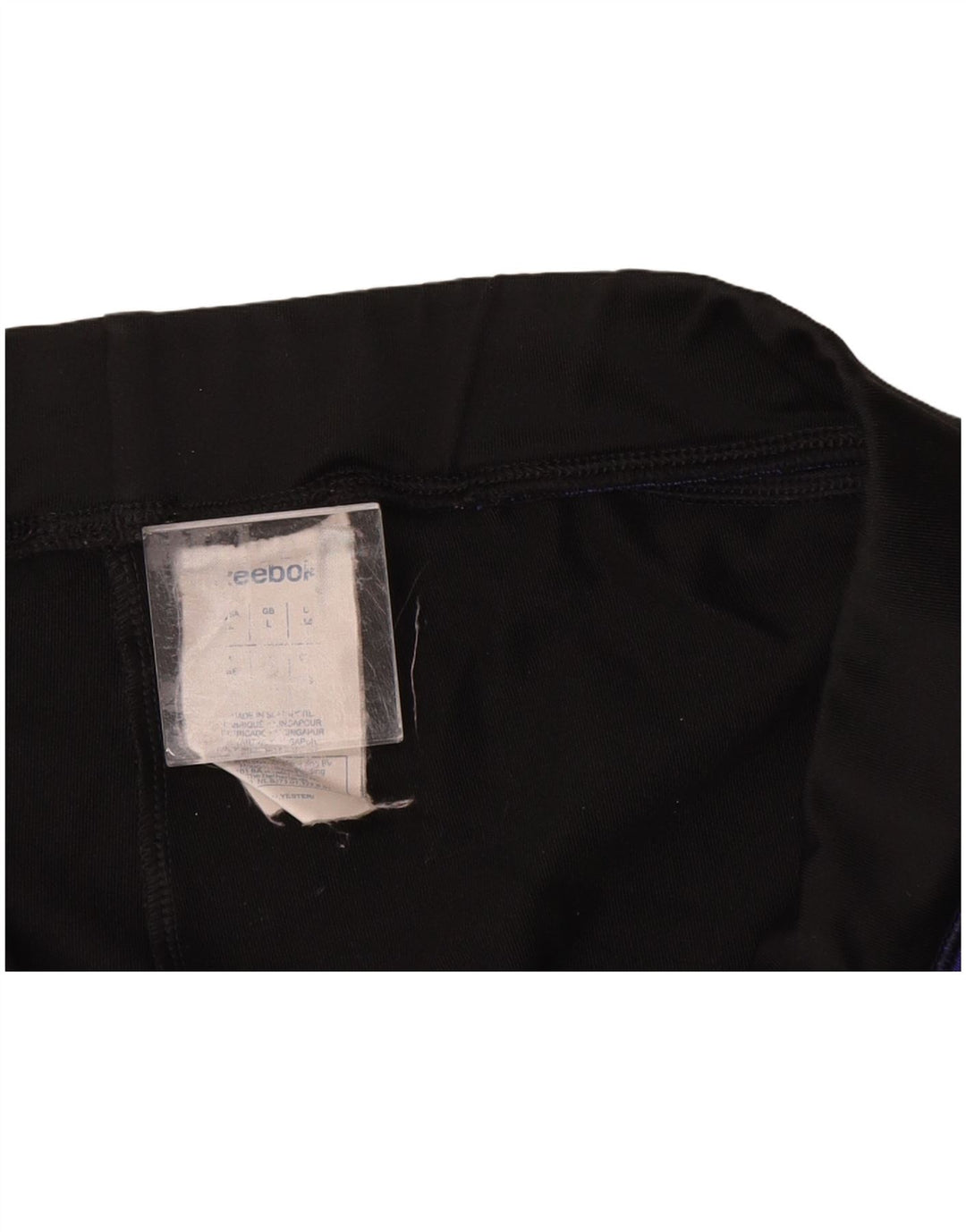 REEBOK Træningsdragtsbukser til kvinder UK 14 Stor sort polyester