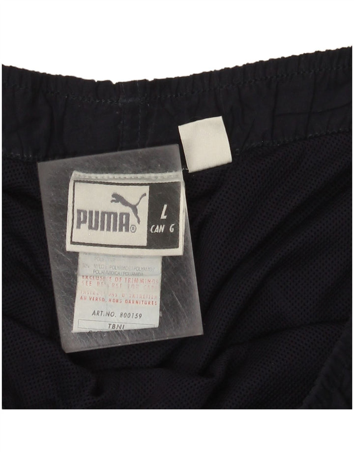 Puma træningsdragt bukser til kvinder UK 16 Large Navy Blue Polyester