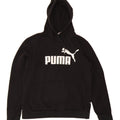 PUMA Womens Graphic Hoodie Jumper UK 16 Large Black Polyester Vintage Puma and Second-Hand Puma from Messina Hembry 