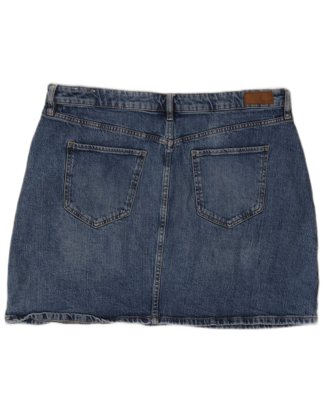 Fat Face Dame Denim Nederdel UK 16 Large W38 Blue Cotton