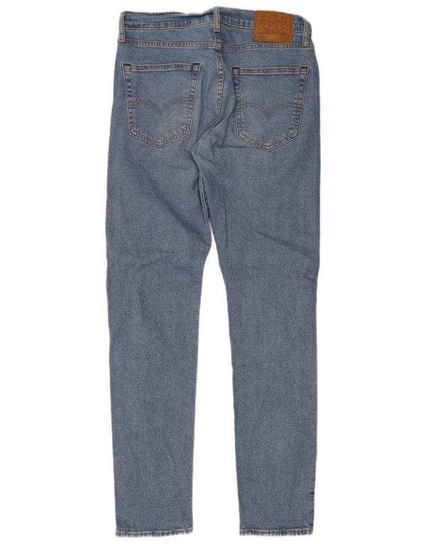 Levi's Herre 512 Slim Fit Tapered Jeans W32 L34 Blå Bomuld
