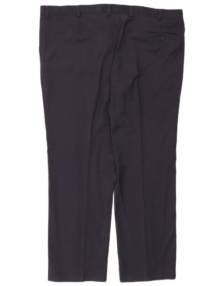 Marks & Spencer Herre Regular Fit Suit Bukser W44 L31 Marineblå Uld