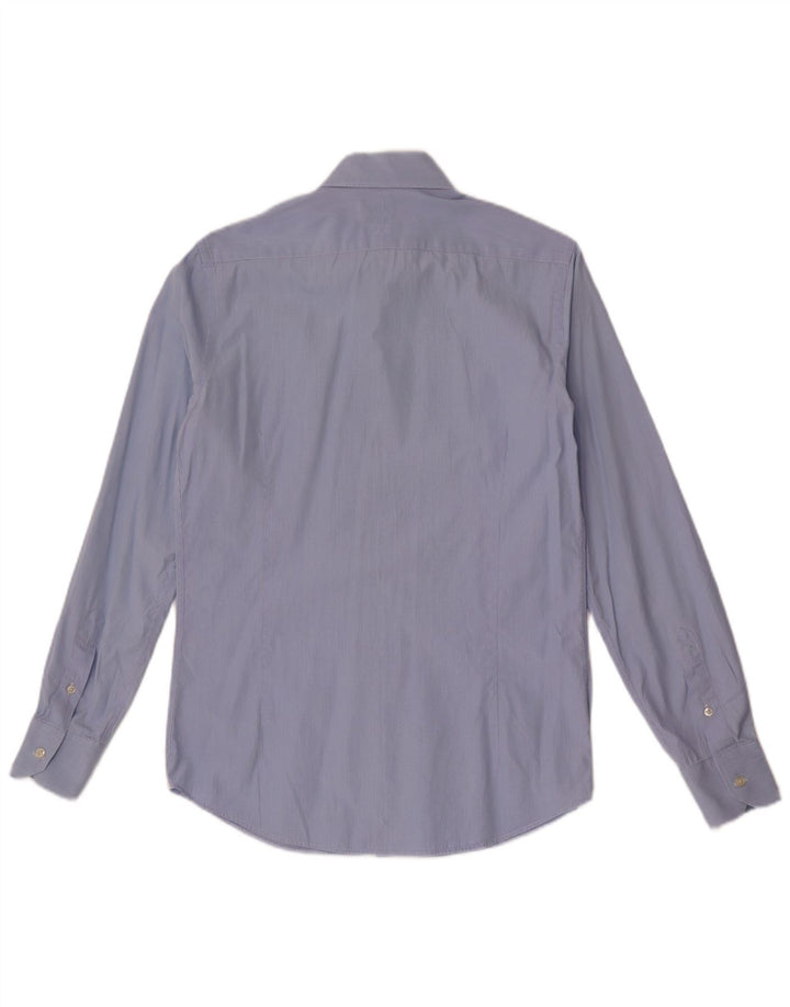 MASSIMO DUTTI Herreskjorte Str. 38 38 Medium Blue Pinstripe