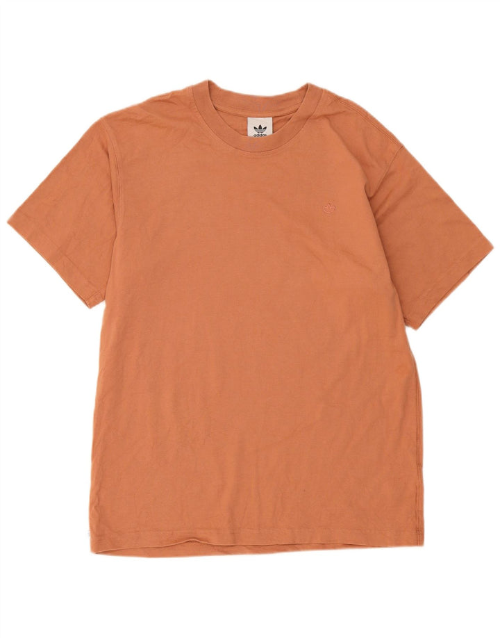 Adidas Herre T-Shirt Top Medium Brun Bomuld