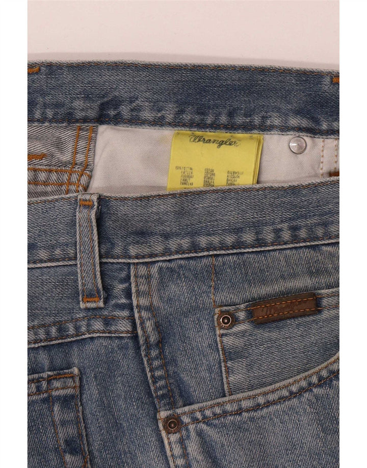 Wrangler Herre Texas Straight Jeans W38 L32 Blå Bomuld