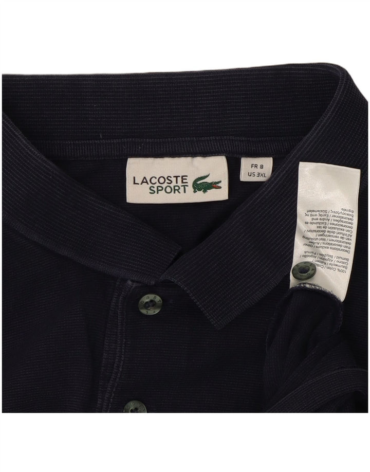 Lacoste herre poloskjorte str. 8 3XL marineblå bomuld