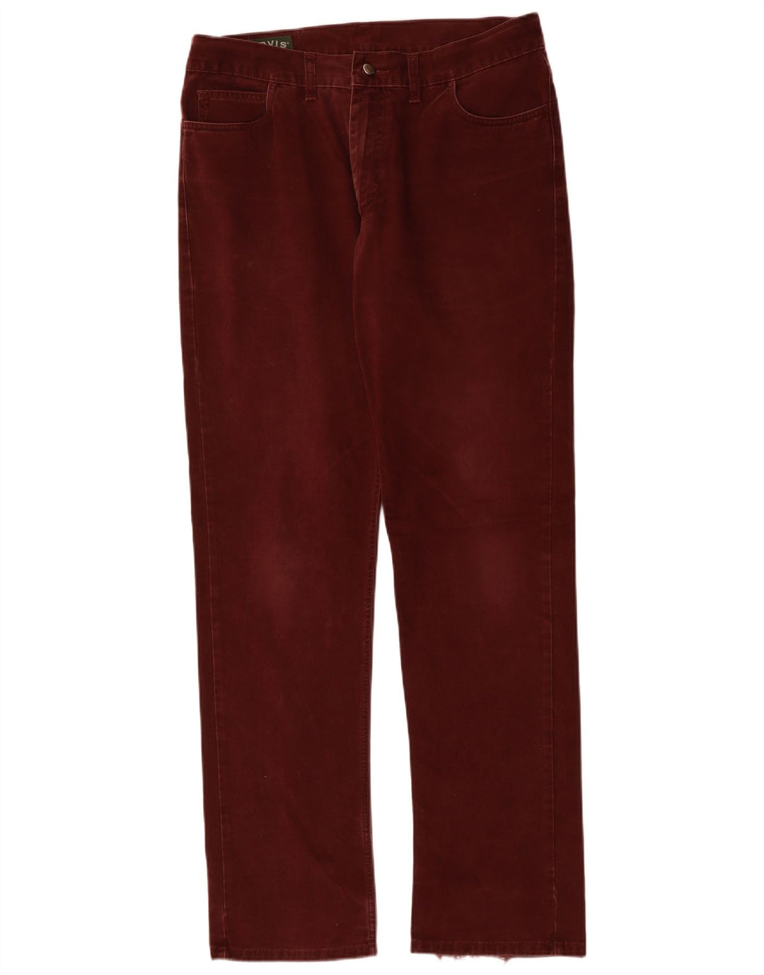 Orvis Slim Jeans til mænd W36 L33 Bourgogne bomuld