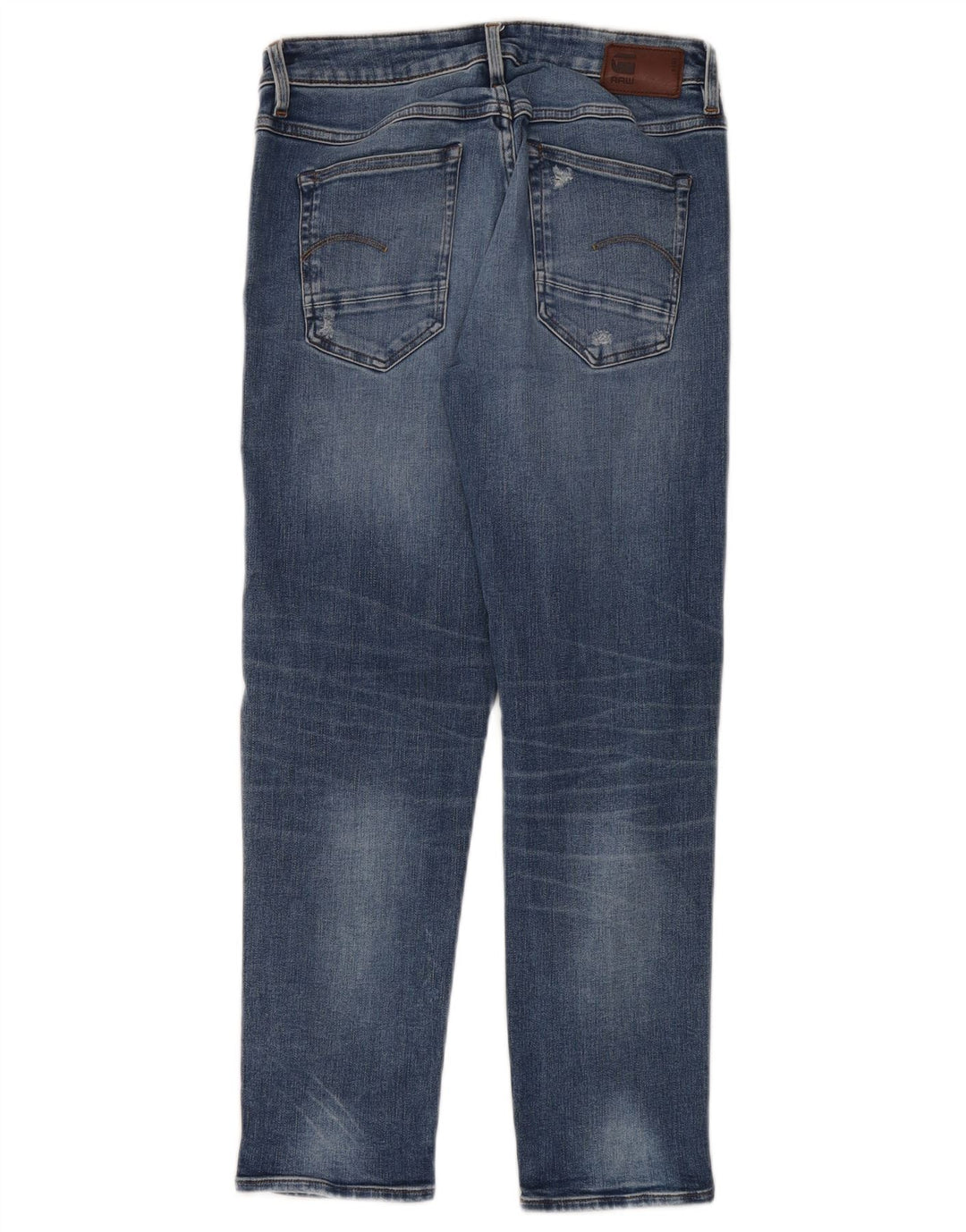 G-Star Dame Distressed Slim Jeans W24 L30 Blå Bomuld